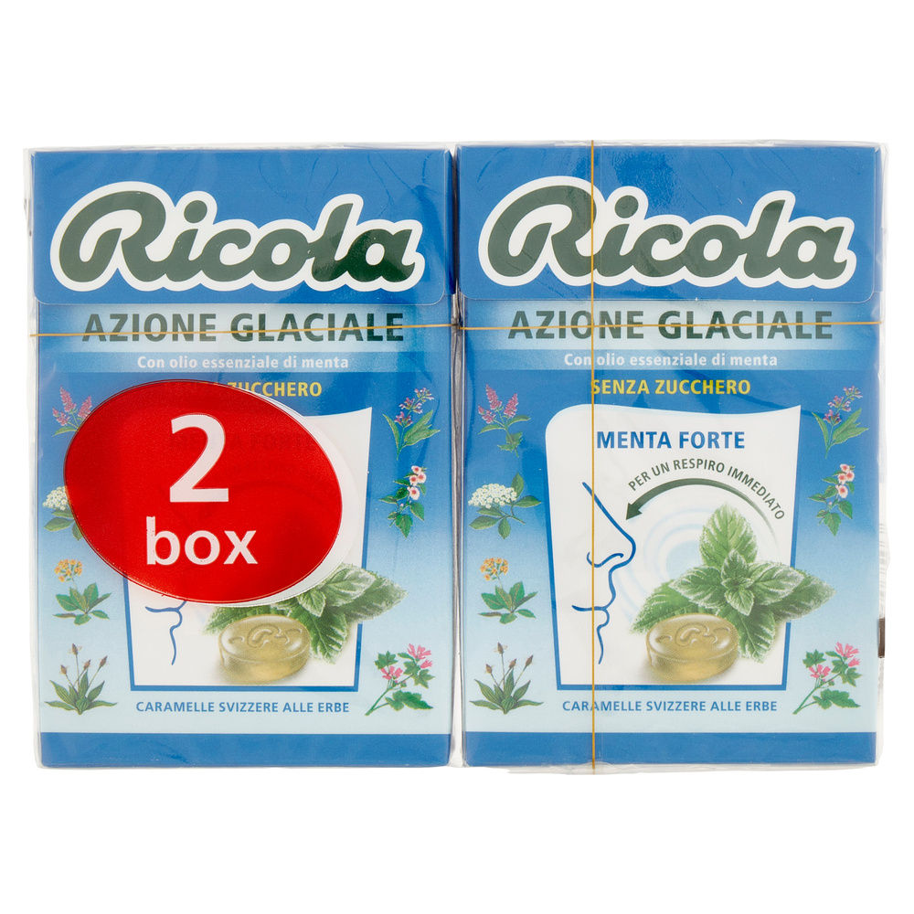 CARAMELLE RICOLA AZIONE GLACIALE BIPACK 2X G 50 - 2