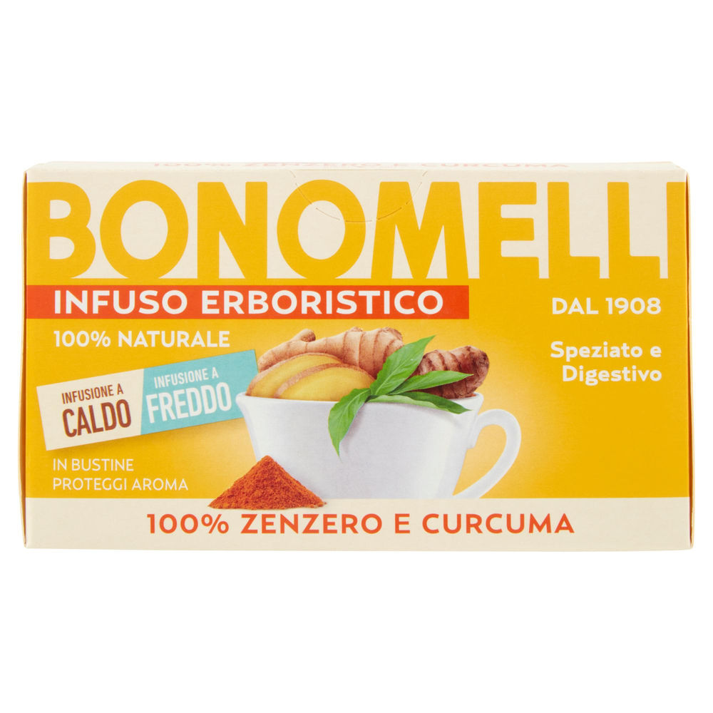 INFUSO BONOMELLI ZENZERO & CURCUMA 16 FILTRI G 32 - 0