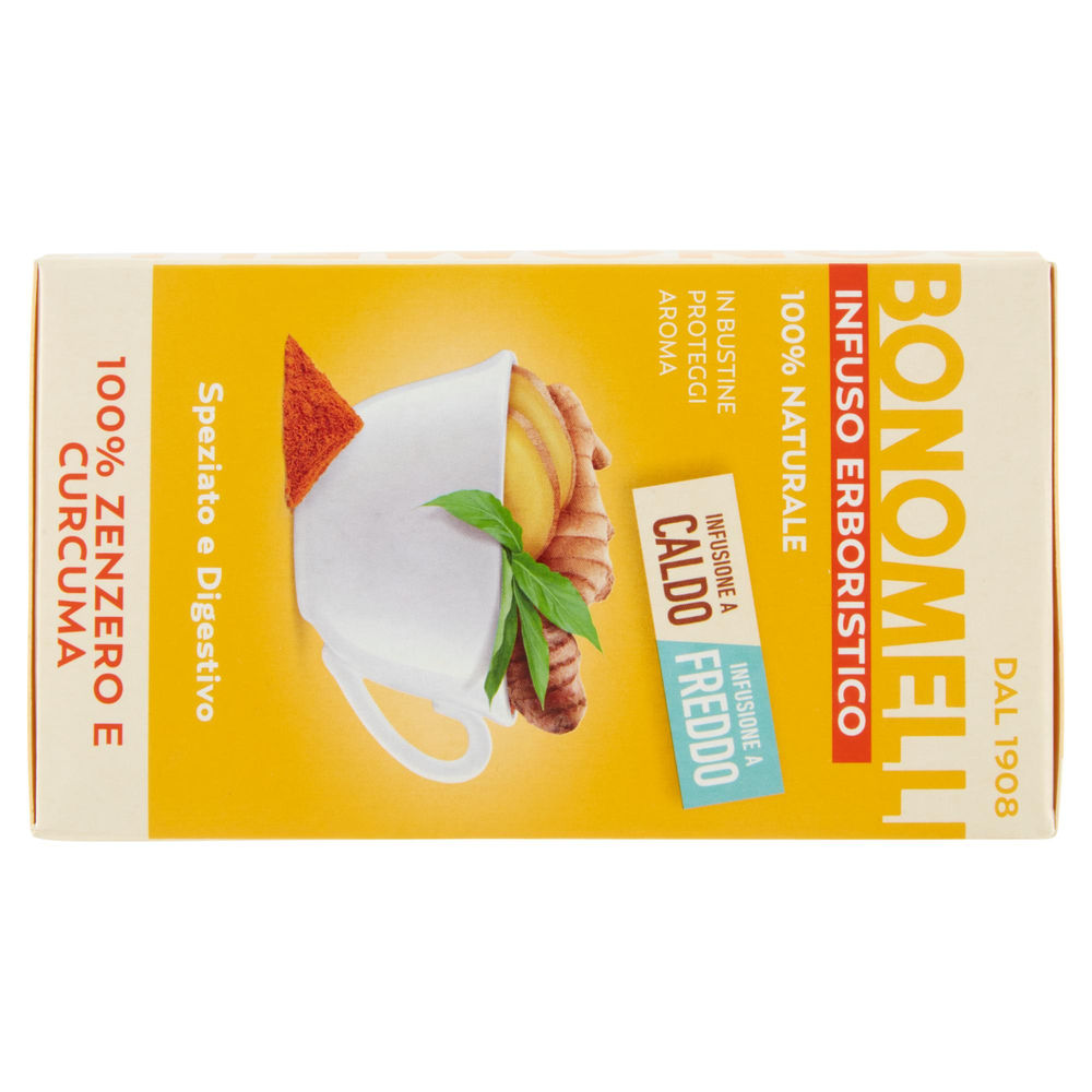 INFUSO BONOMELLI ZENZERO & CURCUMA 16 FILTRI G 32 - 1