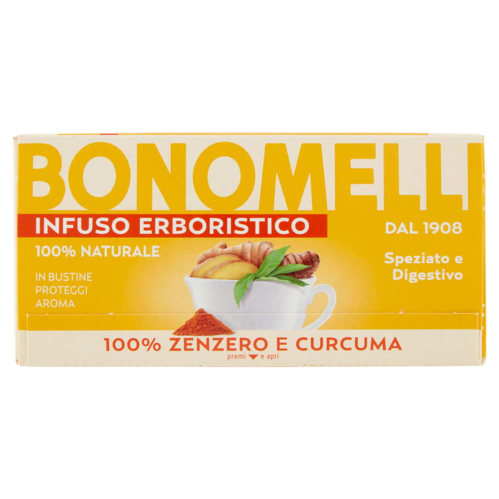 INFUSO BONOMELLI ZENZERO & CURCUMA 16 FILTRI G 32 - 5