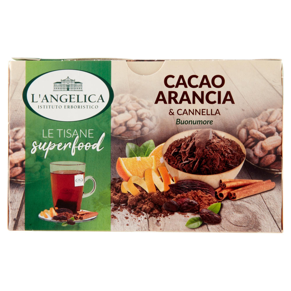 Tisana superfood cacao arancia e cannella l'angelica 18f. g 39,6