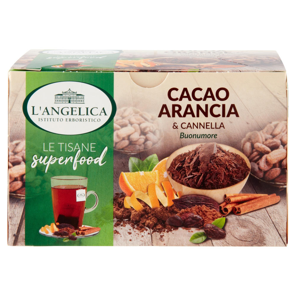 TISANA SUPERFOOD CACAO ARANCIA E CANNELLA L'ANGELICA 18F. G 39,6 - 2