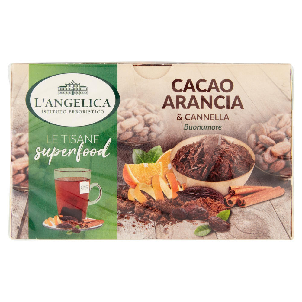 TISANA SUPERFOOD CACAO ARANCIA E CANNELLA L'ANGELICA 18F. G 39,6 - 6