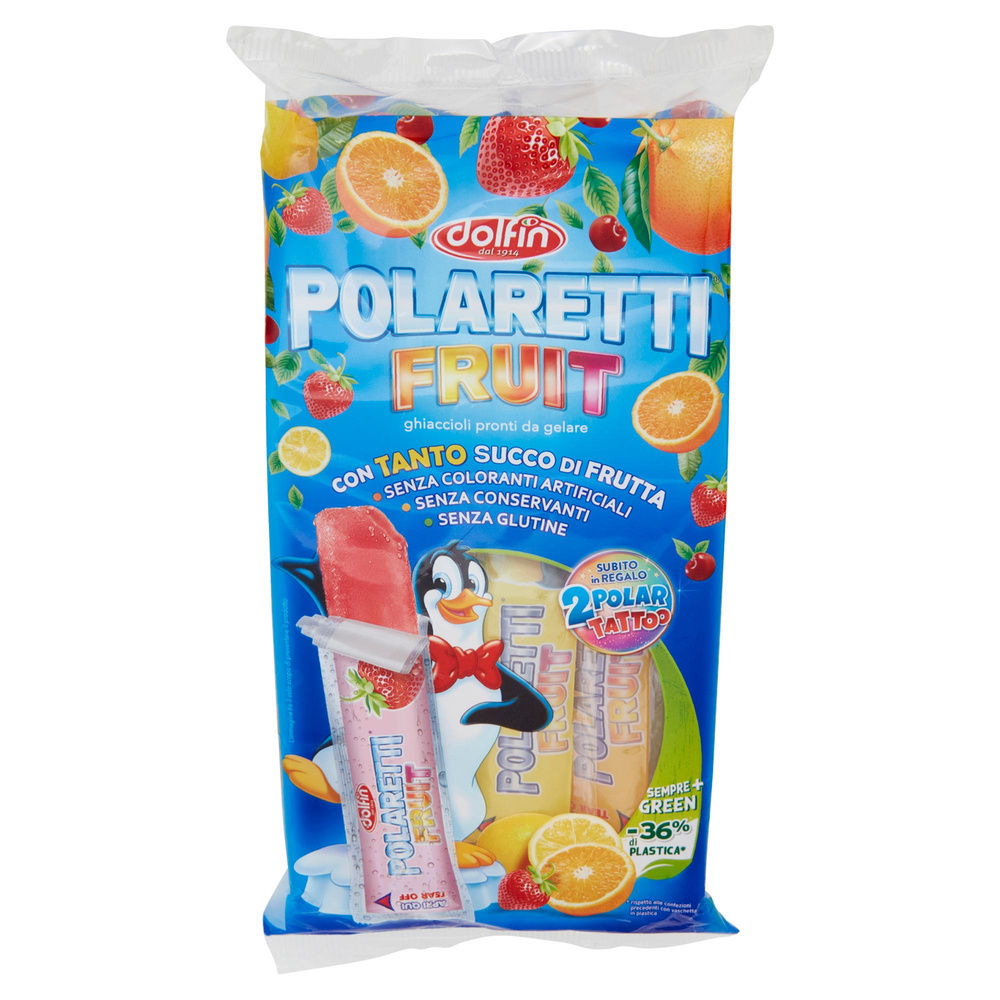 POLARETTI FRUIT GREEN DOLFIN AMARENA FRAGOLA ARANCIA LIMONE 42ML X10PZ ML 420 - 4