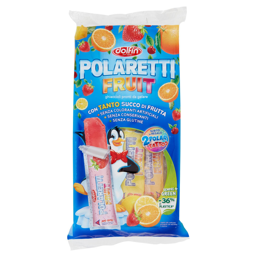 POLARETTI FRUIT GREEN DOLFIN AMARENA FRAGOLA ARANCIA LIMONE 42ML X10PZ ML 420 - 5