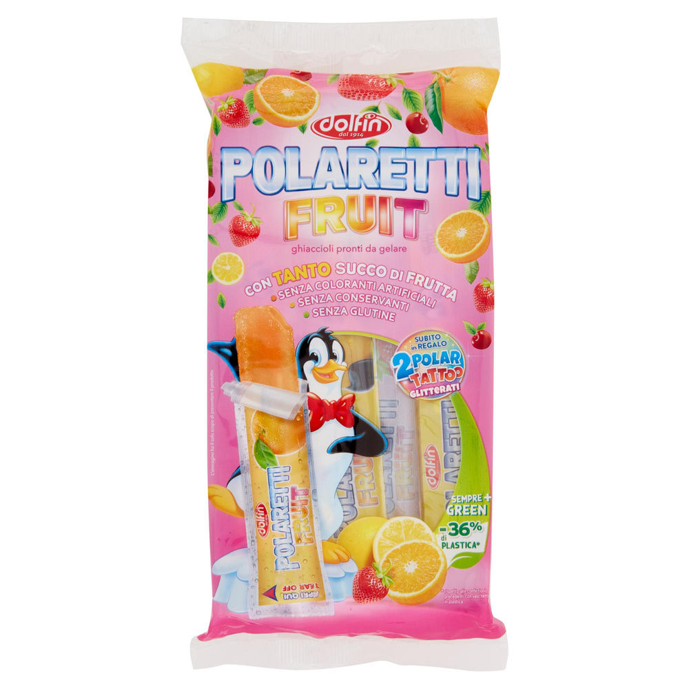 POLARETTI FRUIT GIRL GREEN DOLFIN AMARENA FRAGOLA ARANCIA LIMONE 42MLX10PZ ML420 - 6