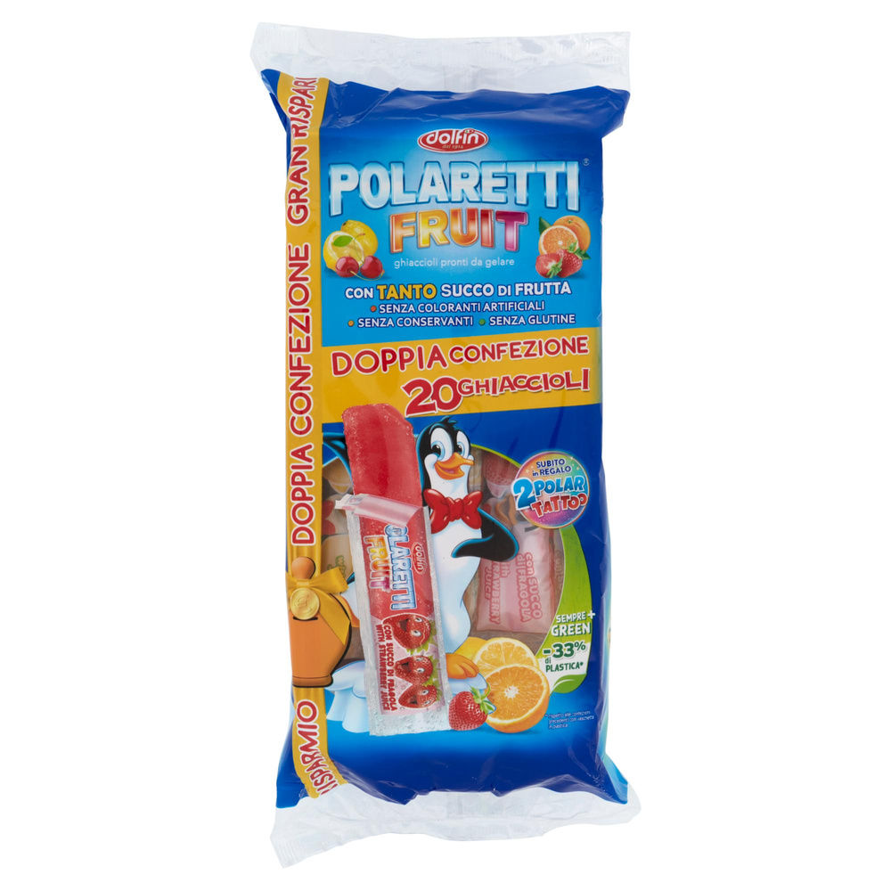 POLARETTI FRUIT GREEN DOLFIN AMARENA FRAGOLA ARANCIA LIMONE 42ML X20PZ ML 840 - 4