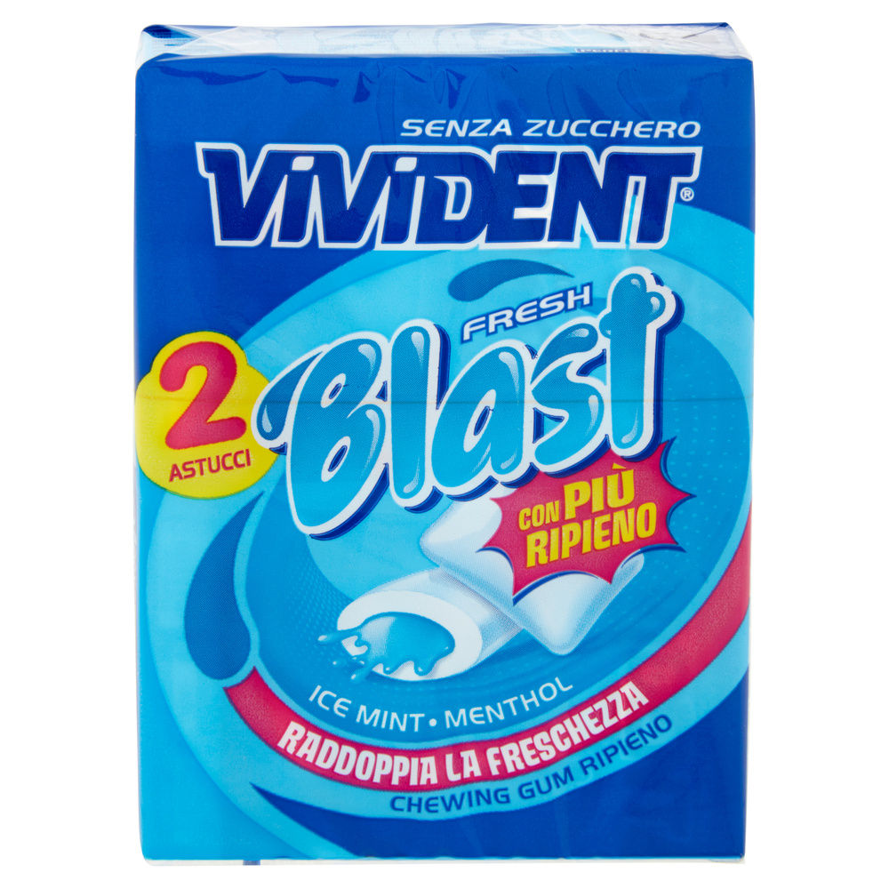 CHEWING GUM VIVIDENT BLAST MINT MULTIPACK PZ 2 G 60 - 6