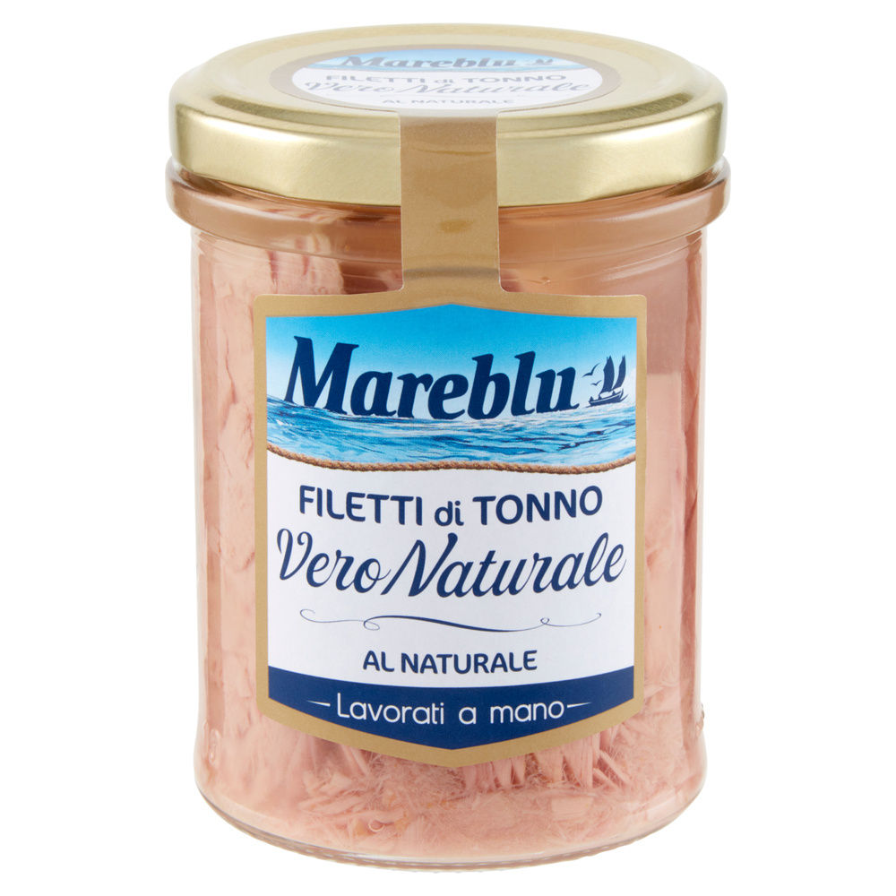 FILETTI TONNO MAREBLU VERO NATURALE VETRO G 180 SGOCC. G126 - 3