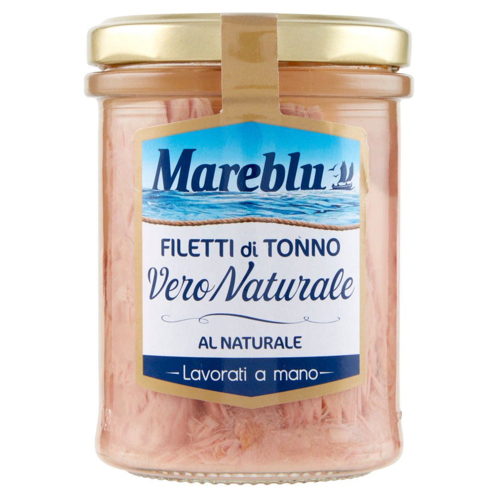 FILETTI TONNO MAREBLU VERO NATURALE VETRO G 180 SGOCC. G126 - 6