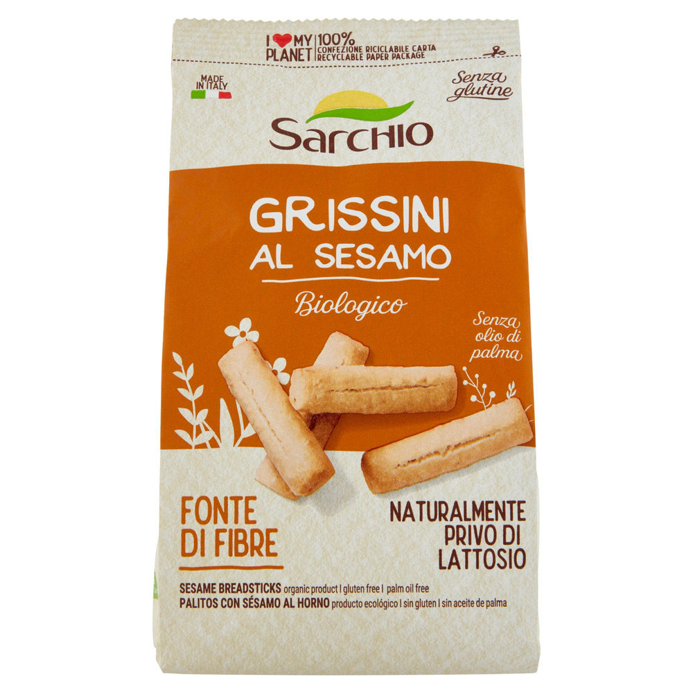 SG-GRISSINI AL SESAMO BIO SARCHIO SACCHETTO G 180 - 0
