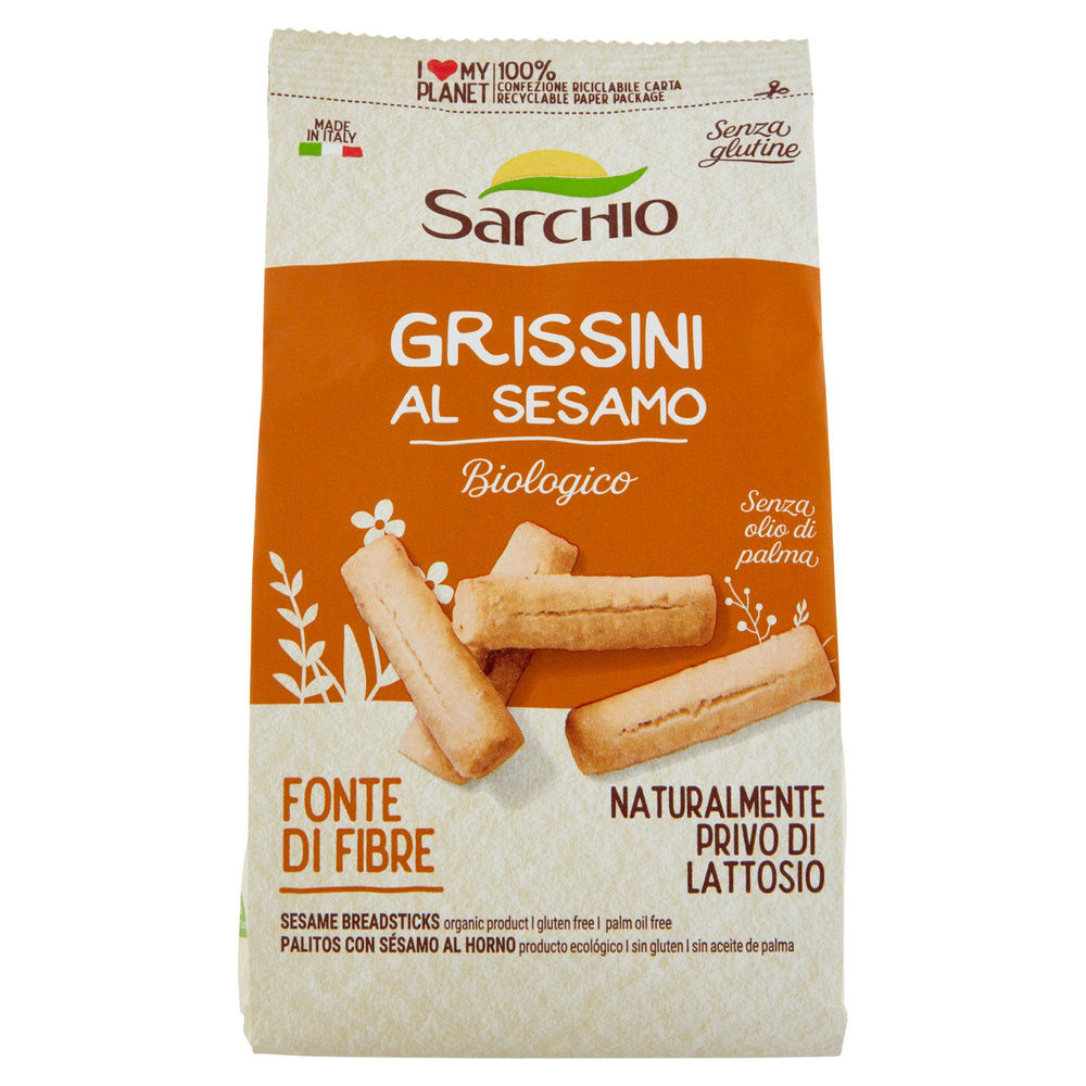 SG-GRISSINI AL SESAMO BIO SARCHIO SACCHETTO G 180 - 5