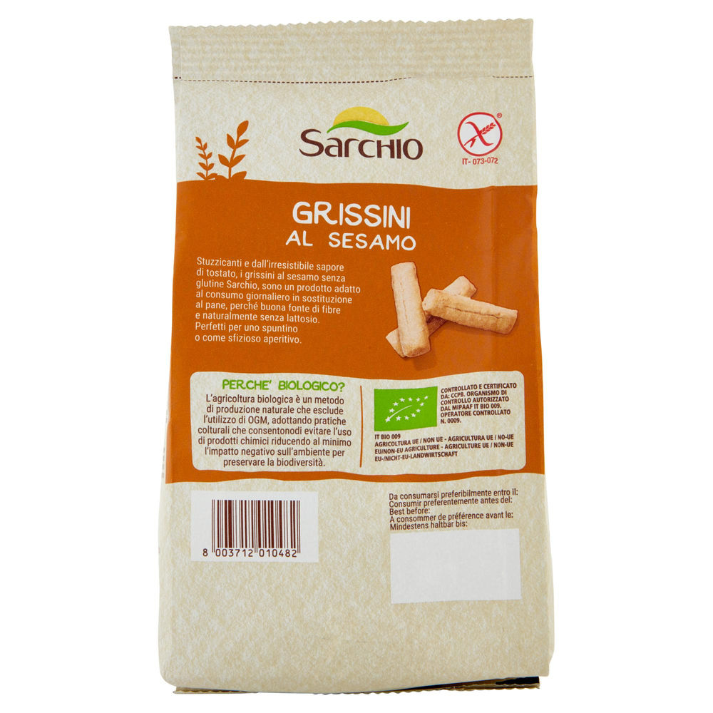 SG-GRISSINI AL SESAMO BIO SARCHIO SACCHETTO G 180 - 1