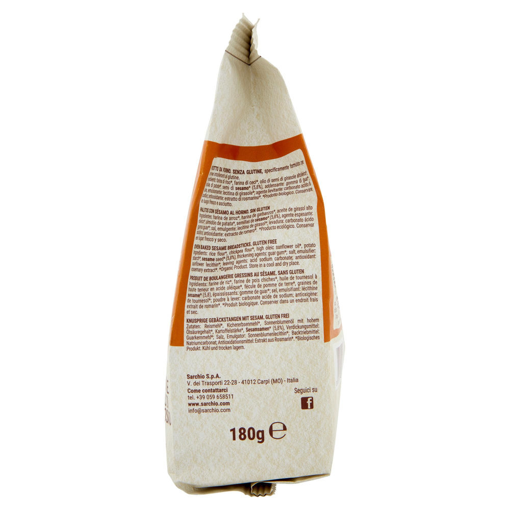 SG-GRISSINI AL SESAMO BIO SARCHIO SACCHETTO G 180 - 2