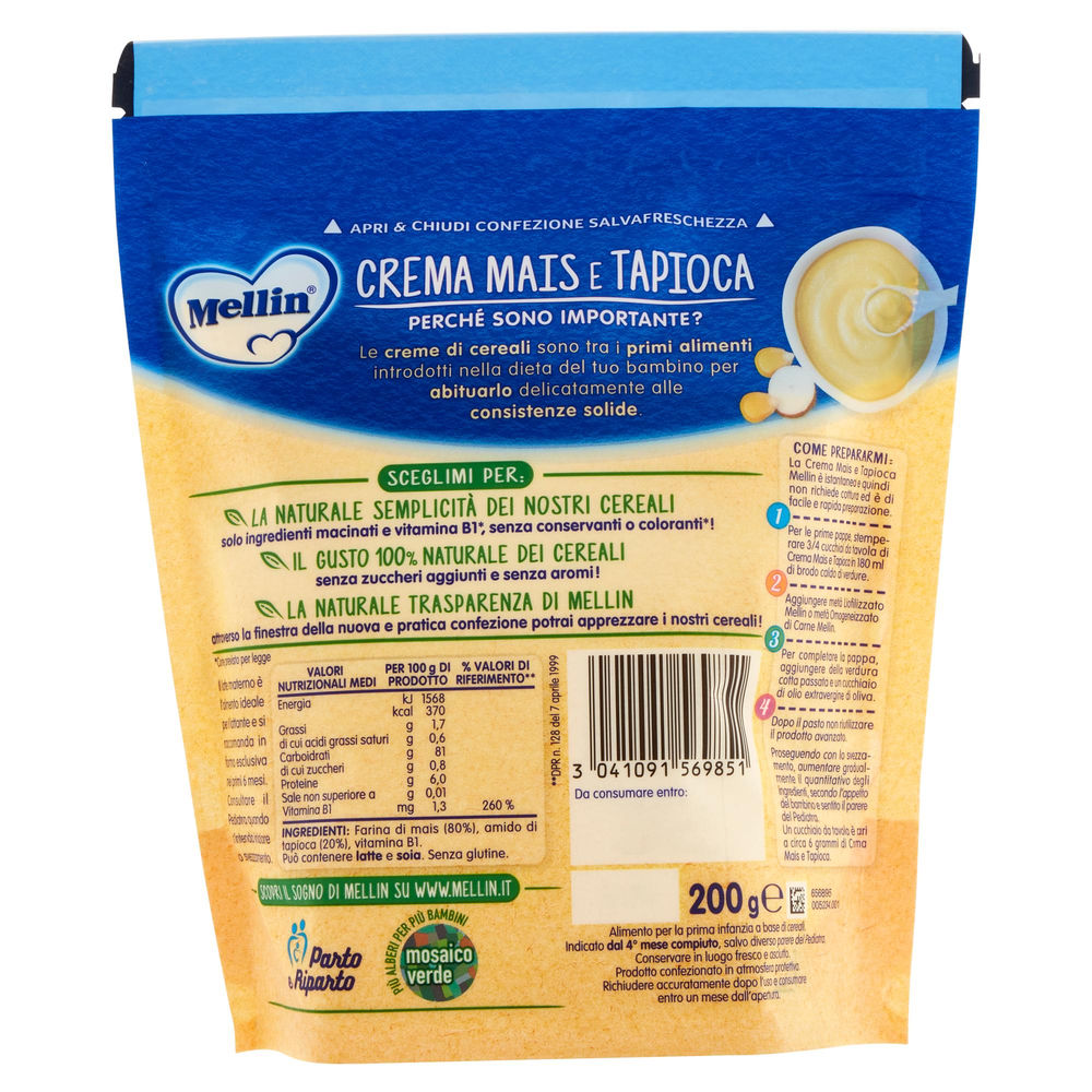 CREMA MAIS/TAPIOCA MELLIN  G 200 - 1