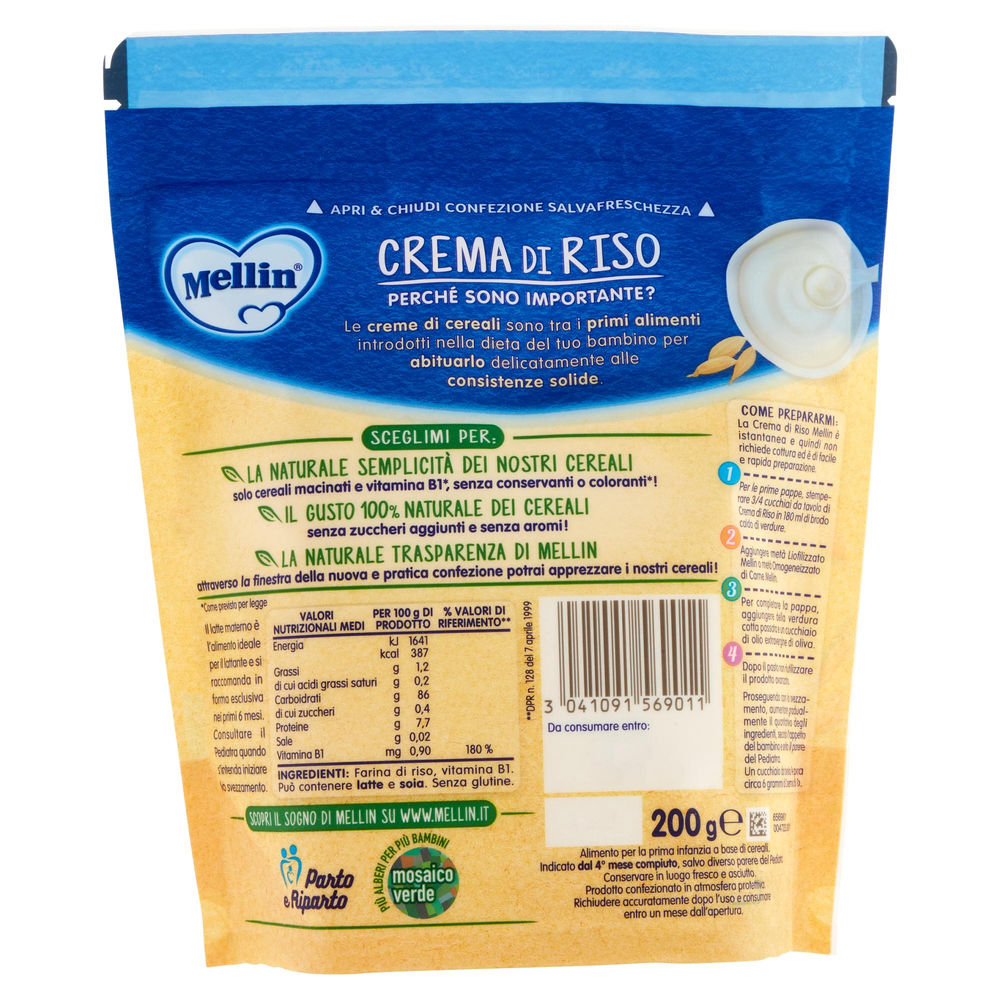 CREMA DI RISO MELLIN G 200 - 1