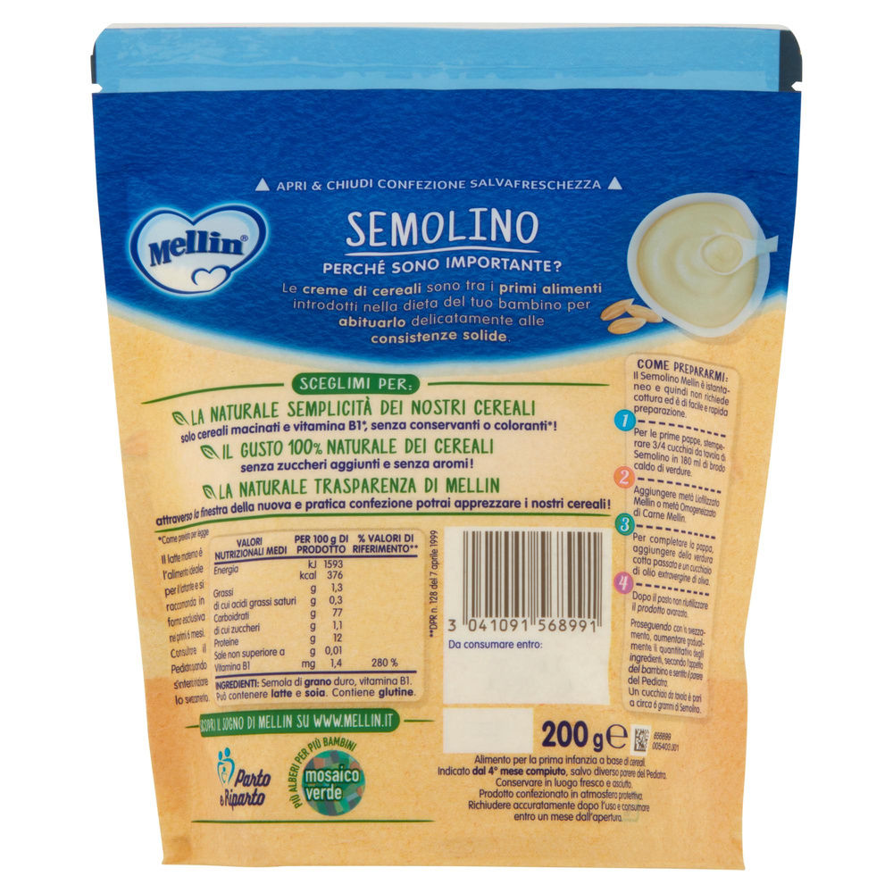 CREMA SEMOLINO MELLIN G 200 - 6