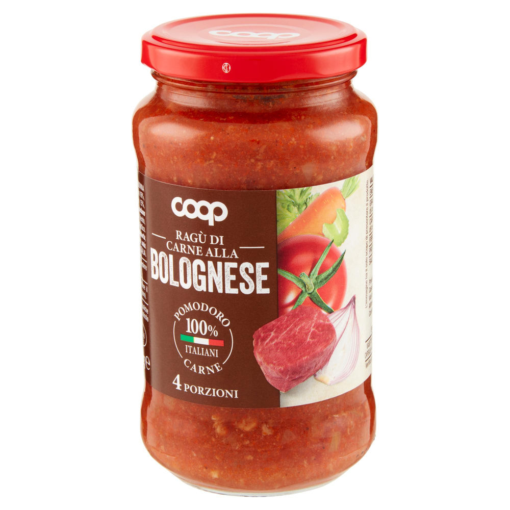 RAGU' CARNE ALLA BOLOGNESE COOP VASO VETRO G 400 - 2