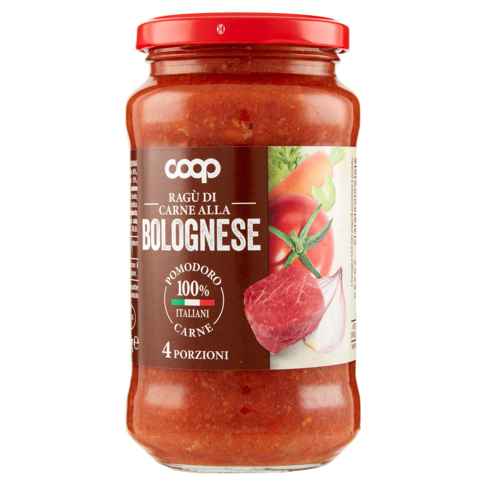 RAGU' CARNE ALLA BOLOGNESE COOP VASO VETRO G 400 - 3