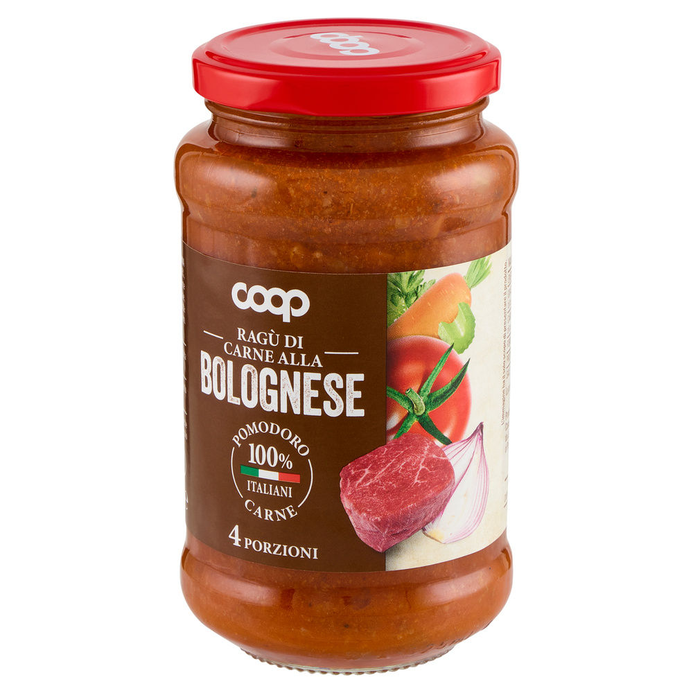 RAGU' CARNE ALLA BOLOGNESE COOP VASO VETRO G 400 - 15