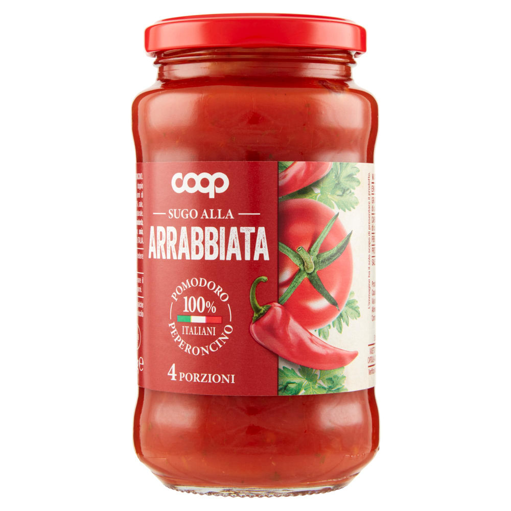 SUGO ALL'ARRABBIATA COOP VASO VETRO G 400 - 0