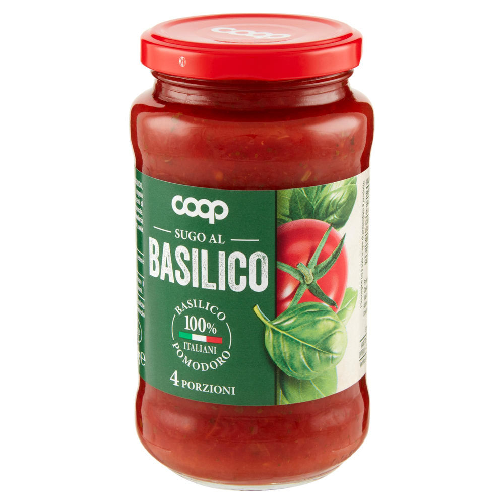 SUGO AL BASILICO COOP VASO VETRO G 400 - 5