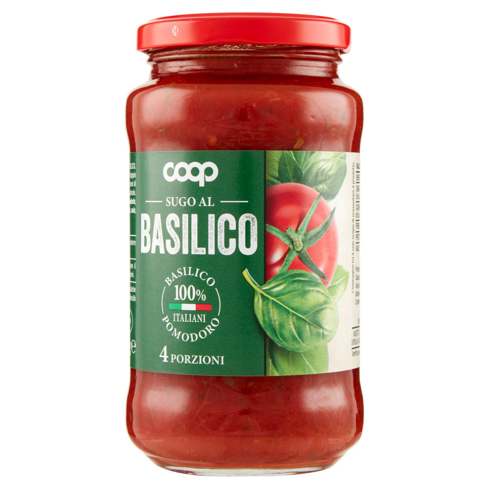 SUGO AL BASILICO COOP VASO VETRO G 400 - 6