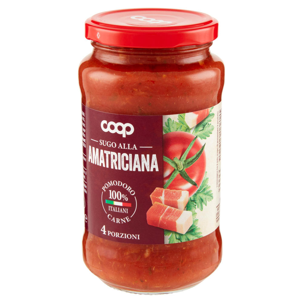 SUGO ALL'AMATRICIANA COOP VASO VETRO G 400 - 6