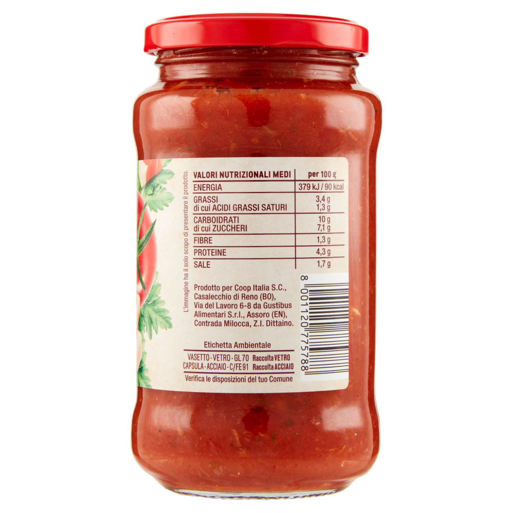 SUGO ALL'AMATRICIANA COOP VASO VETRO G 400 - 7