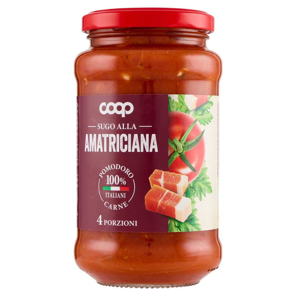 SUGO ALL'AMATRICIANA COOP VASO VETRO G 400 - 0