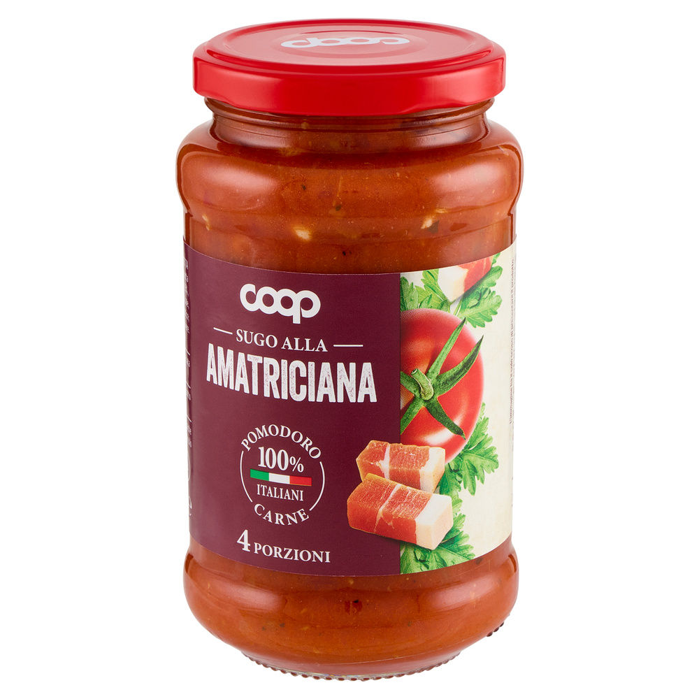 SUGO ALL'AMATRICIANA COOP VASO VETRO G 400 - 15