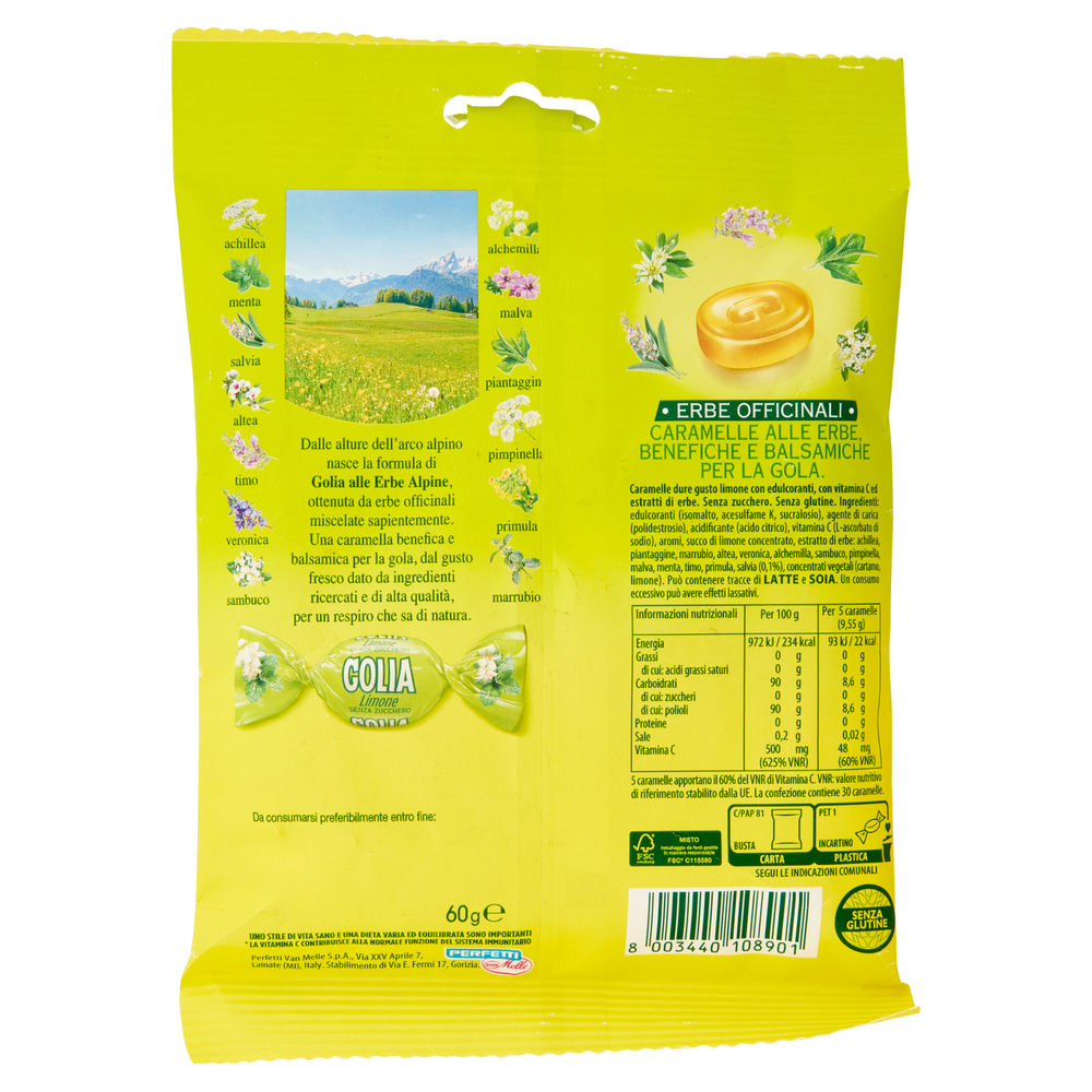 CARAMELLE GOLIA S/Z HERBS LIMONE BUSTA G 60 - 1