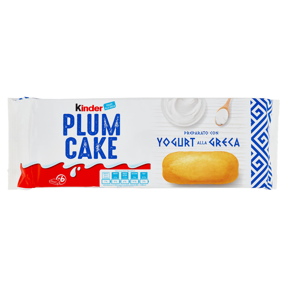 KINDER PLUMCAKE T6 PREPARATO CON YOGURT ALLA GRECA INCARTO G 192 - 0