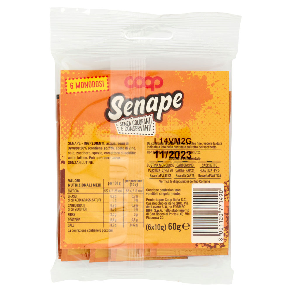 SENAPE COOP IN BUSTINA MONODOSE 6XG10 - 1