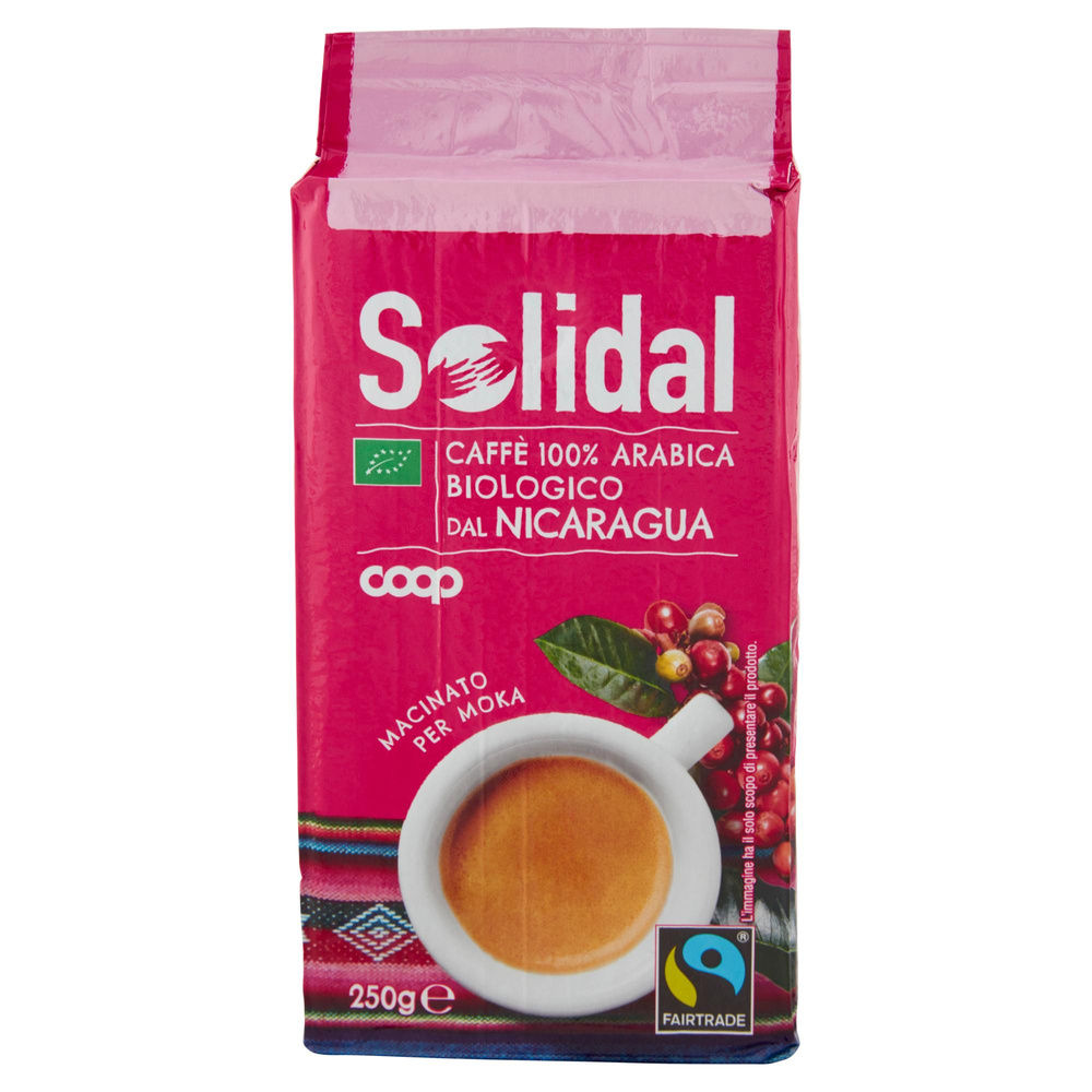 CAFFE' BIO ARABICA 100% COOP SOLIDAL NICARAGUA MACINATO SOTTOVUOTO G 250 - 2