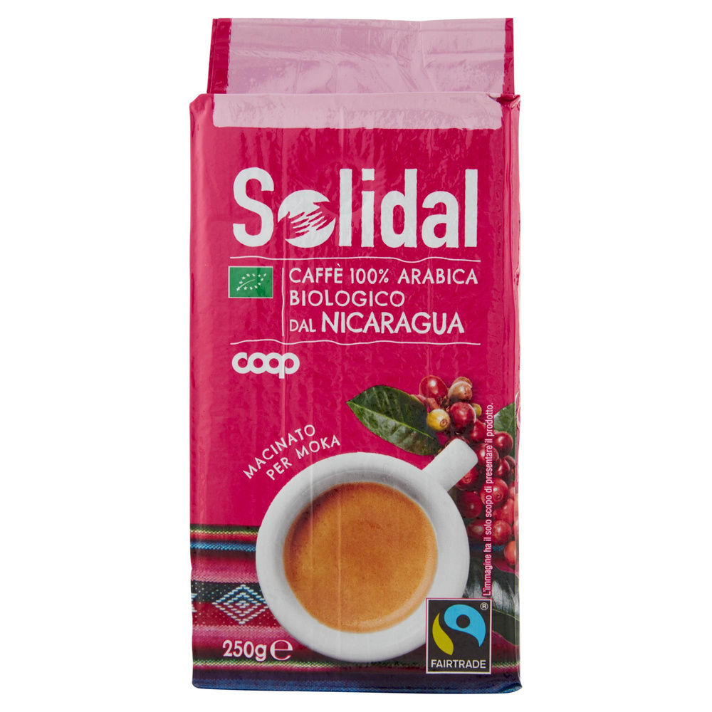 CAFFE' BIO ARABICA 100% COOP SOLIDAL NICARAGUA MACINATO SOTTOVUOTO G 250 - 3