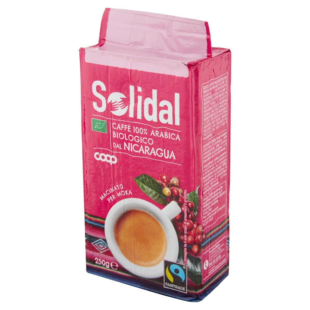 CAFFE' BIO ARABICA 100% COOP SOLIDAL NICARAGUA MACINATO SOTTOVUOTO G 250 - 8