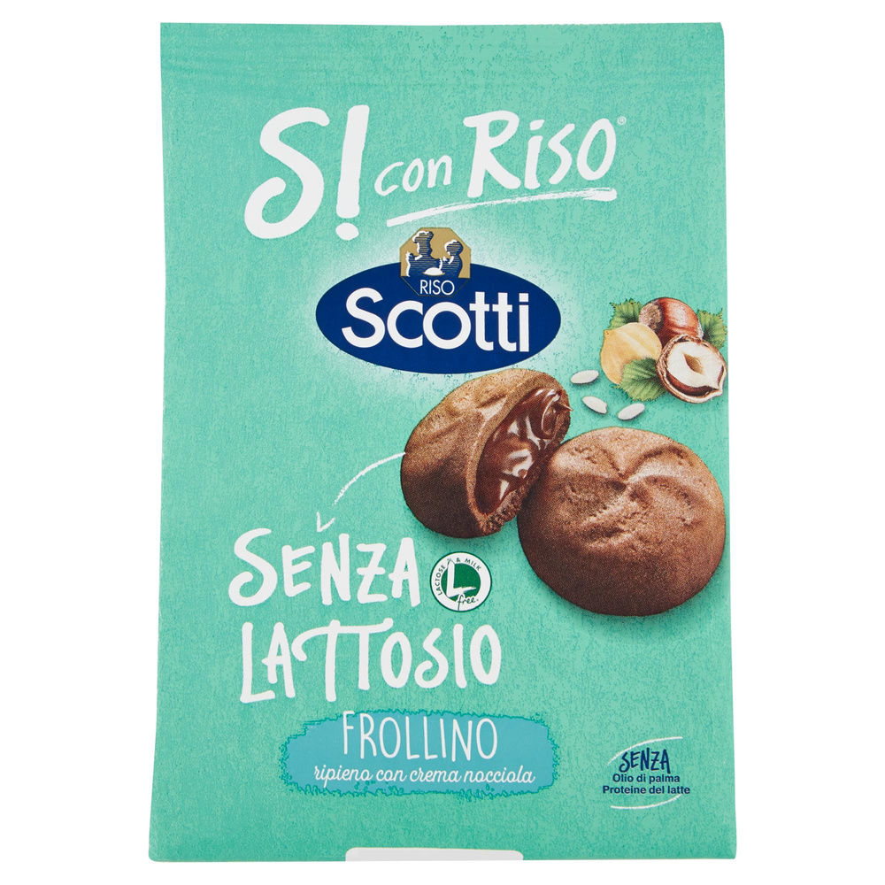 FROLLINI RIPIENI DI CREMA ALLA NOCCIOLA SI CON RISO SENZA LATTOSIO SCOTTI G 200 - 3