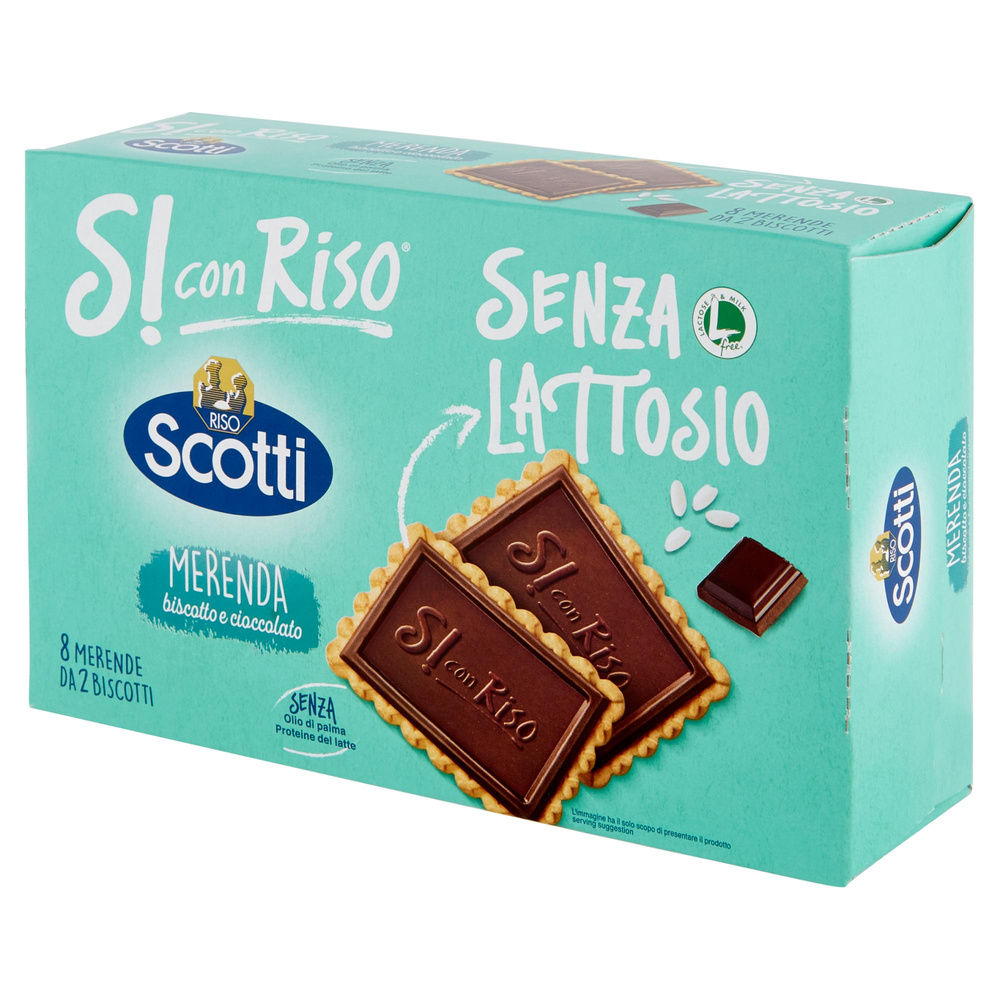 MERENDA BISCOTTO E CIOCCOLATO SI CON RISO SCOTTI G. 200 - 2