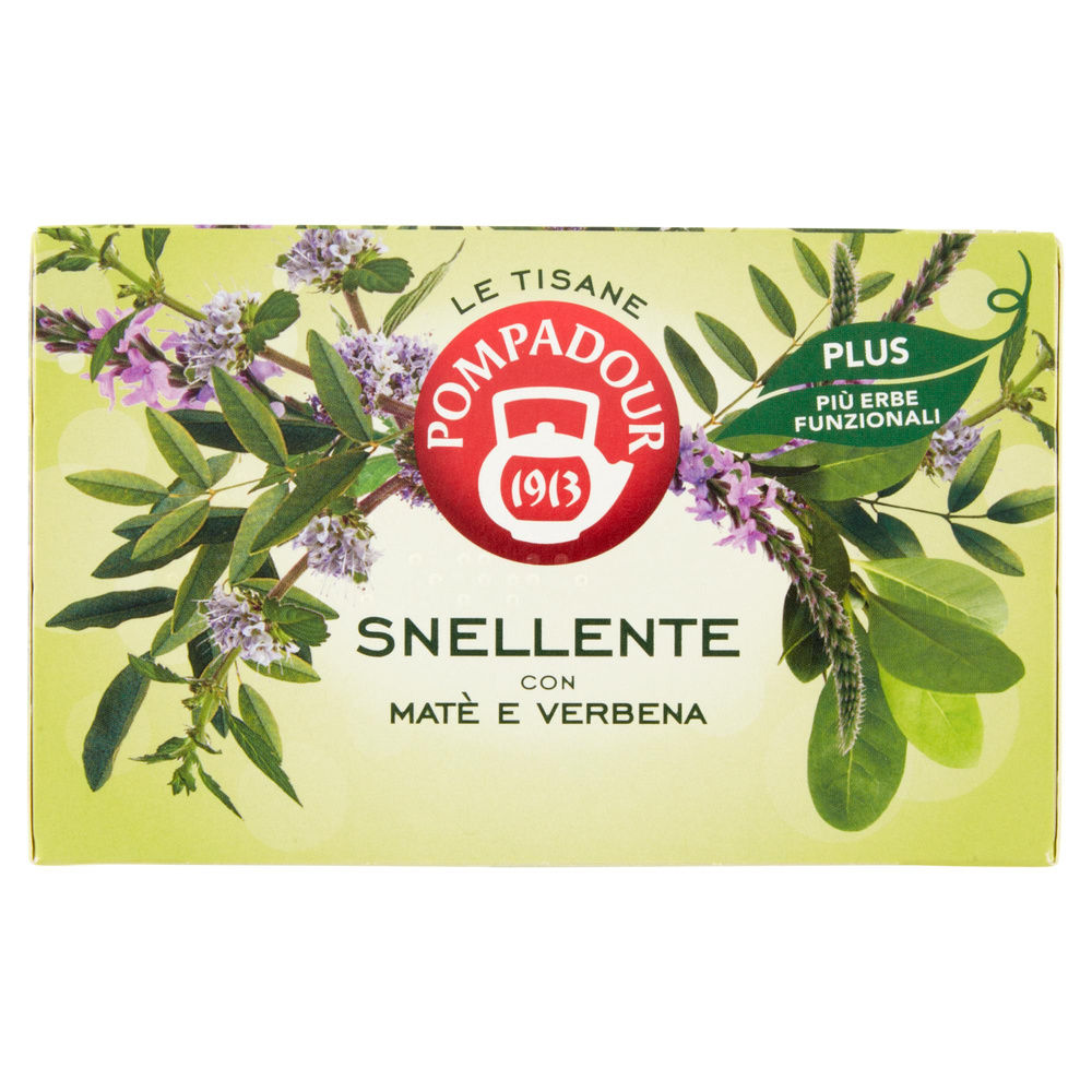 TISANA SNELLENTE PLUS CON MATE' E VERBENA POMPADOUR SC G 39,6 - 7