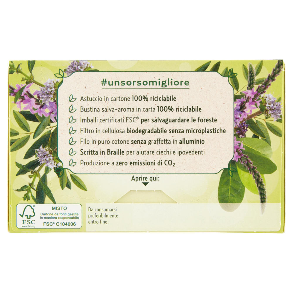 TISANA SNELLENTE PLUS CON MATE' E VERBENA POMPADOUR SC G 39,6 - 1