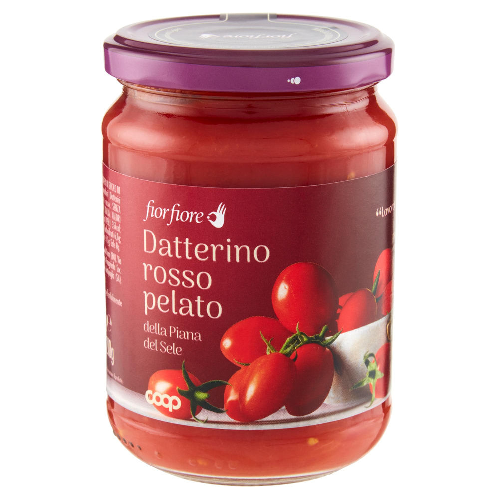 POMODORO DATTERINO ROSSO INTERO PELATO IN SUCCO DI DATTERINO ROSSO FF COOP G 350 - 3