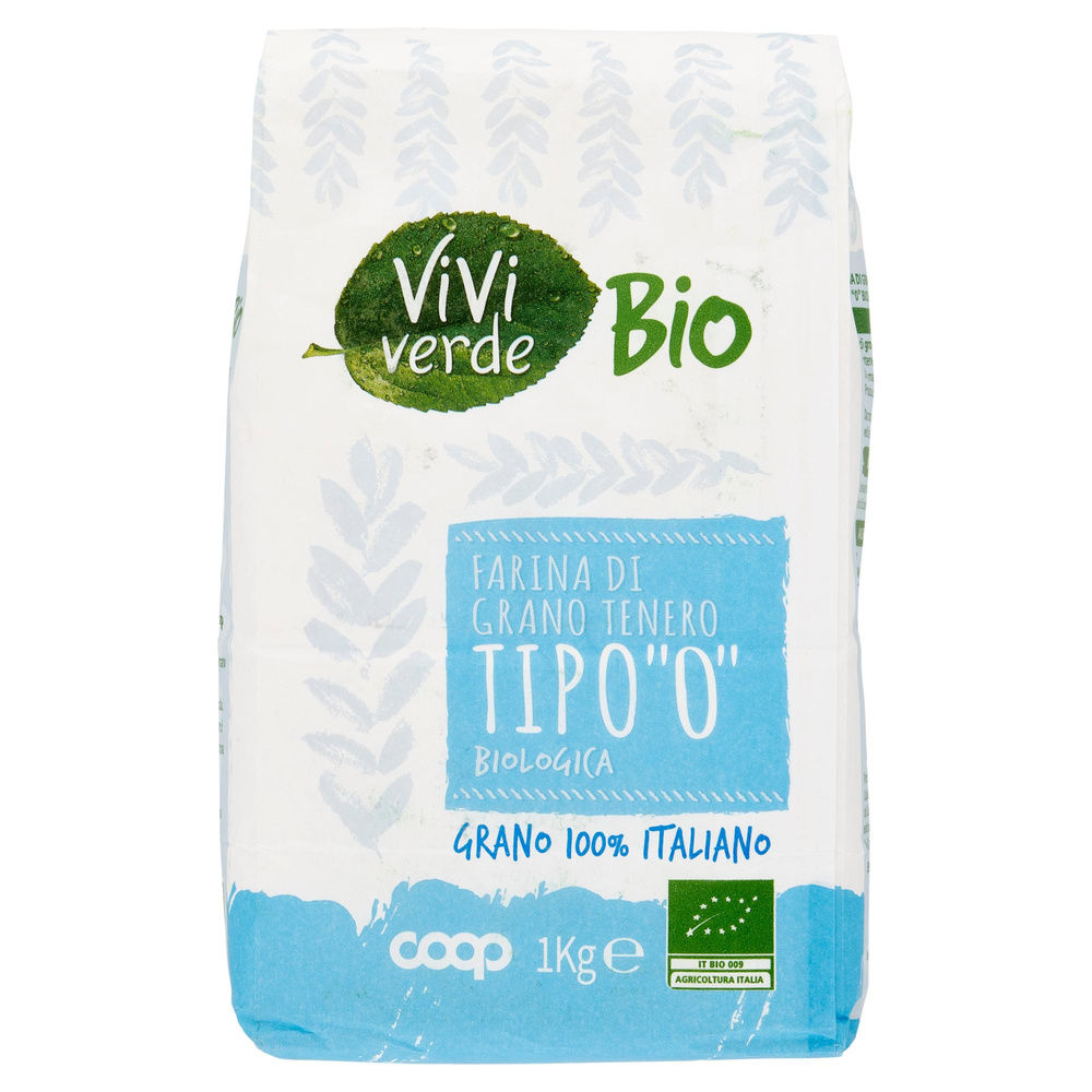 FARINA DI GRANO TENERO TIPO 0 BIO VIVIVERDE COOP SACCHETTO KG 1 - 6