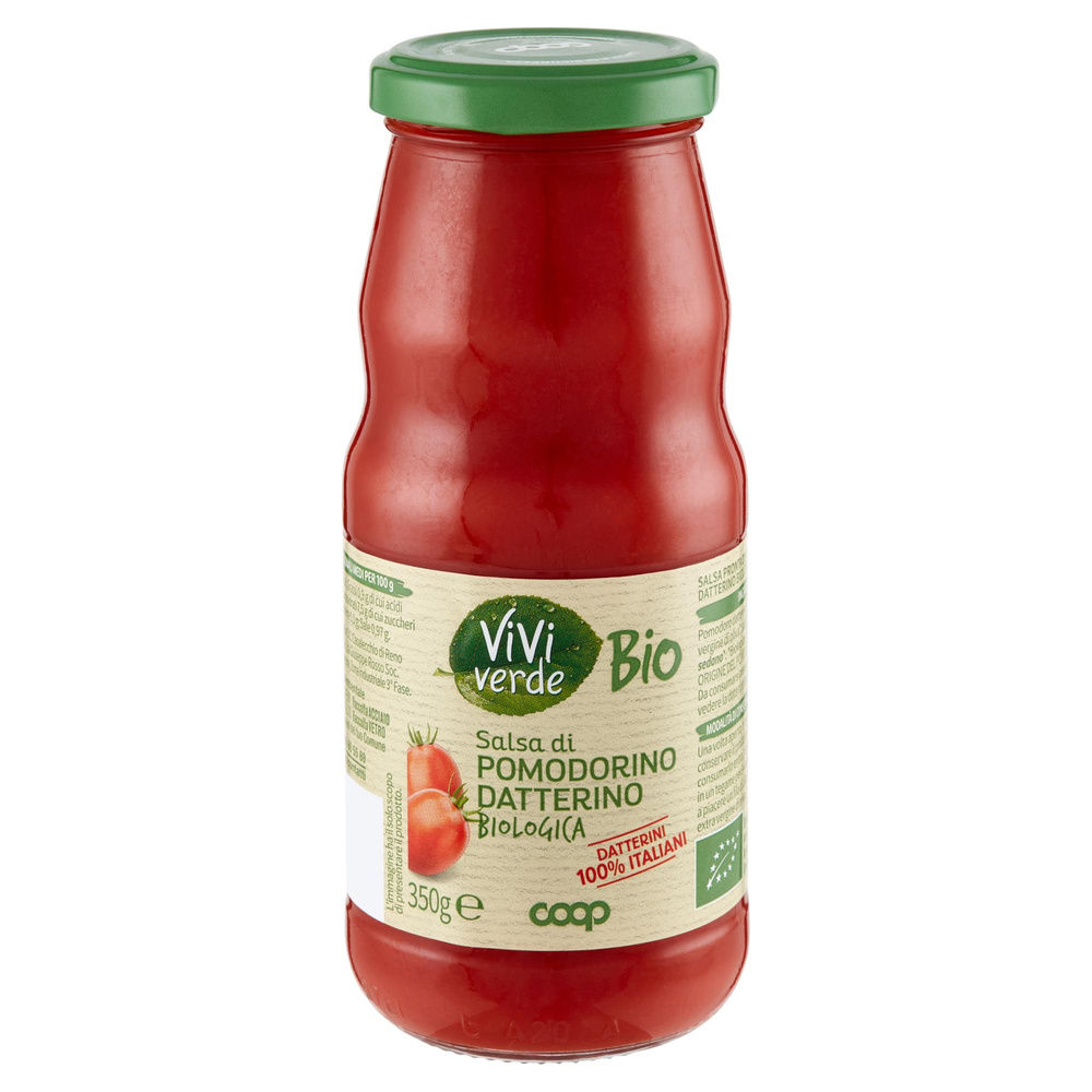 SALSA DI POMODORINO DATTERINO BIOLOGICA COOP VIVIVERDE G 350 - 7