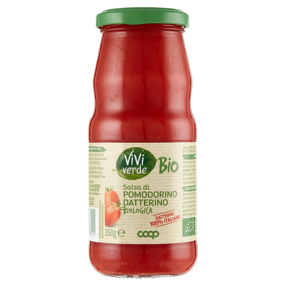 SALSA DI POMODORINO DATTERINO BIOLOGICA COOP VIVIVERDE G 350 - 5