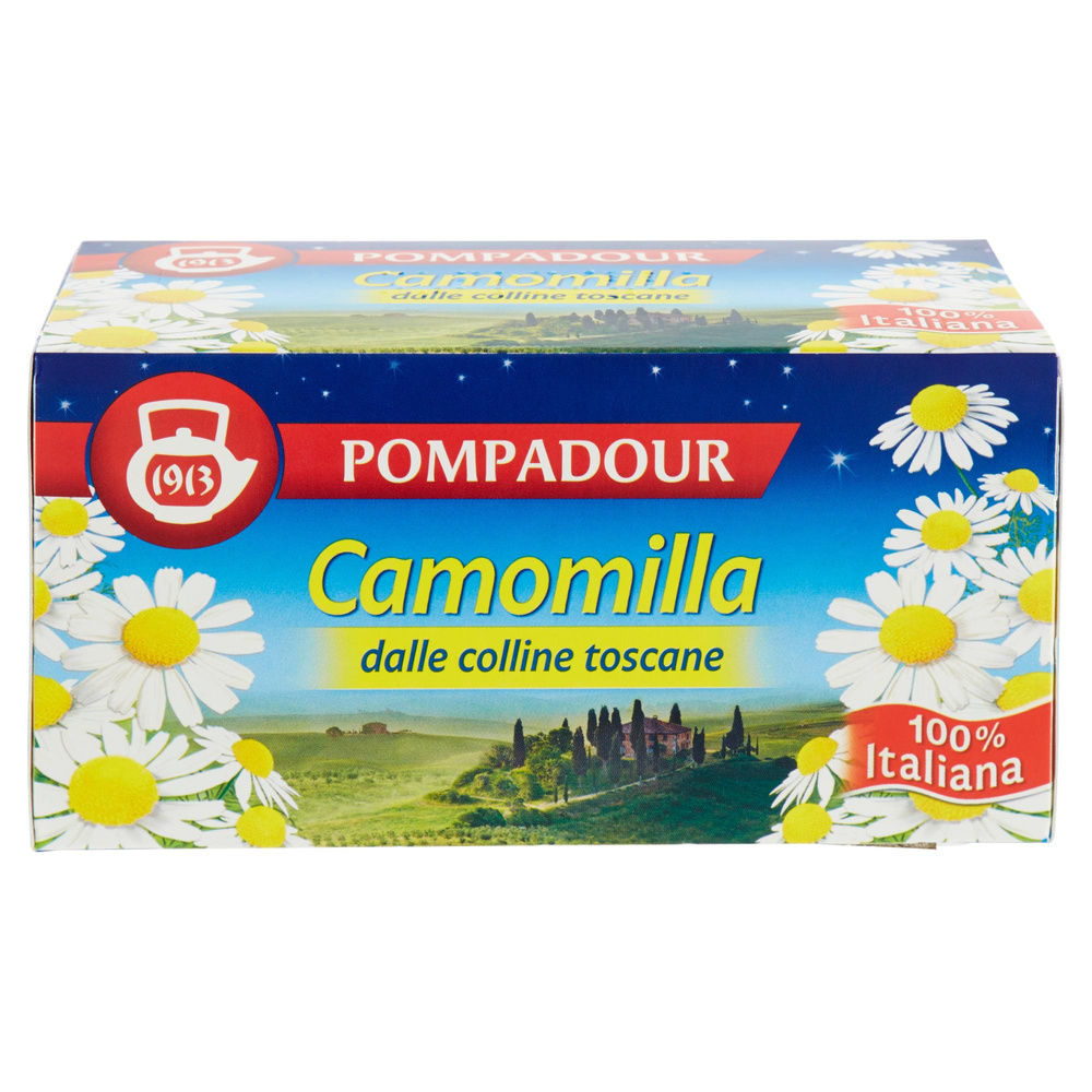 CAMOMILLA 100% ITALIANA POMPADOUR 18 FILTRI  SCATOLA G 30,6 - 2