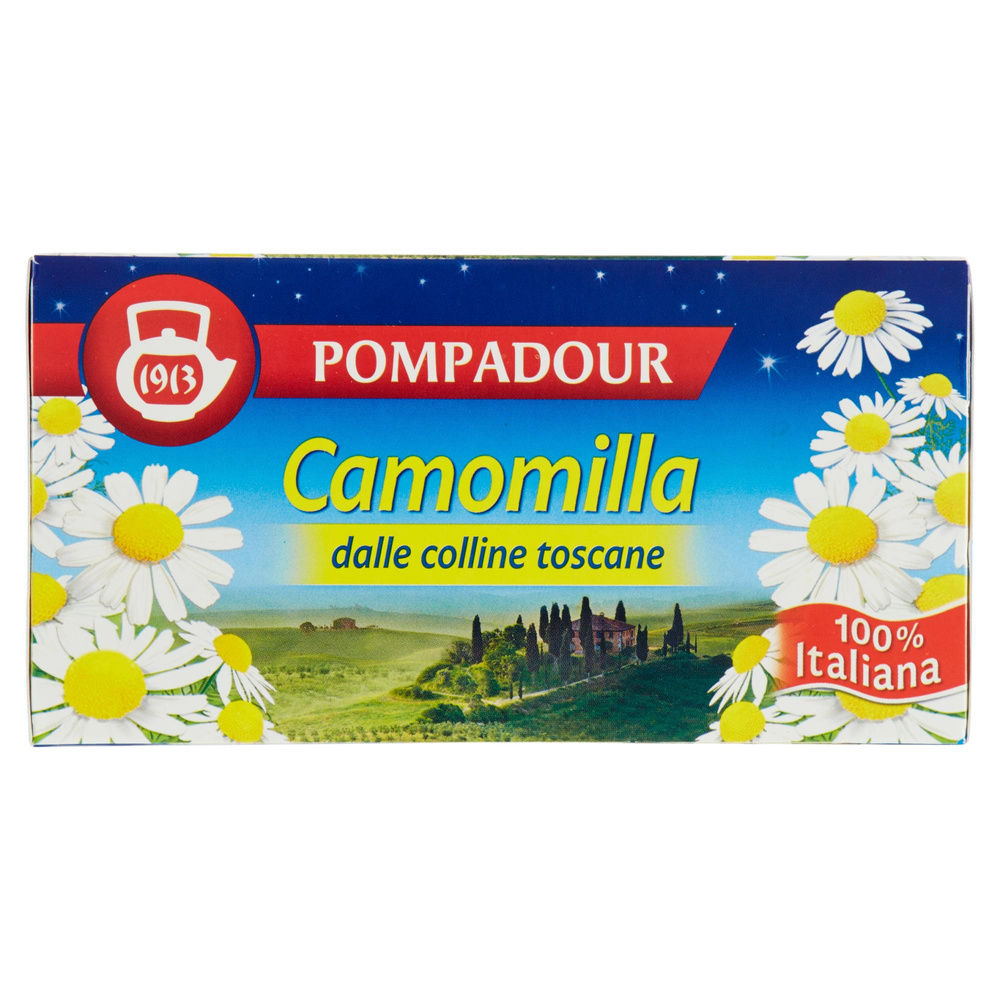 CAMOMILLA 100% ITALIANA POMPADOUR 18 FILTRI  SCATOLA G 30,6 - 6