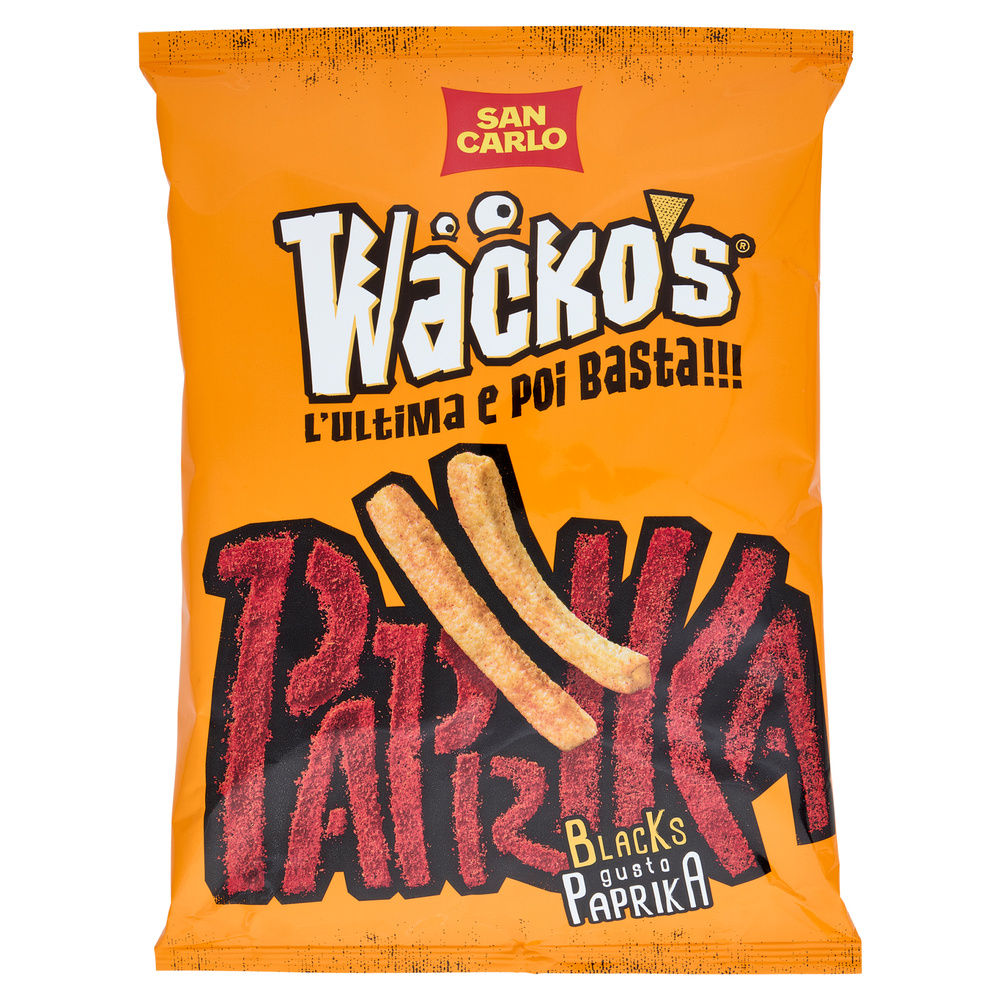 PATATINE WACKO'S BLACKS PAPRIKA SAN CARLO BUSTA G 90 - 0