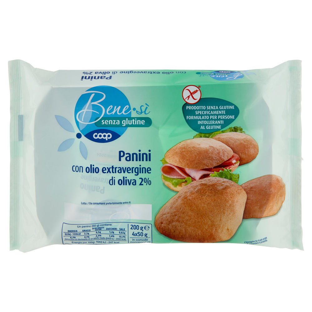 PANINI S/G CON OLIO EXTRAVERGINE DI OLIVA COOP BENESI VASCHETTA  ATM  G 200 - 6