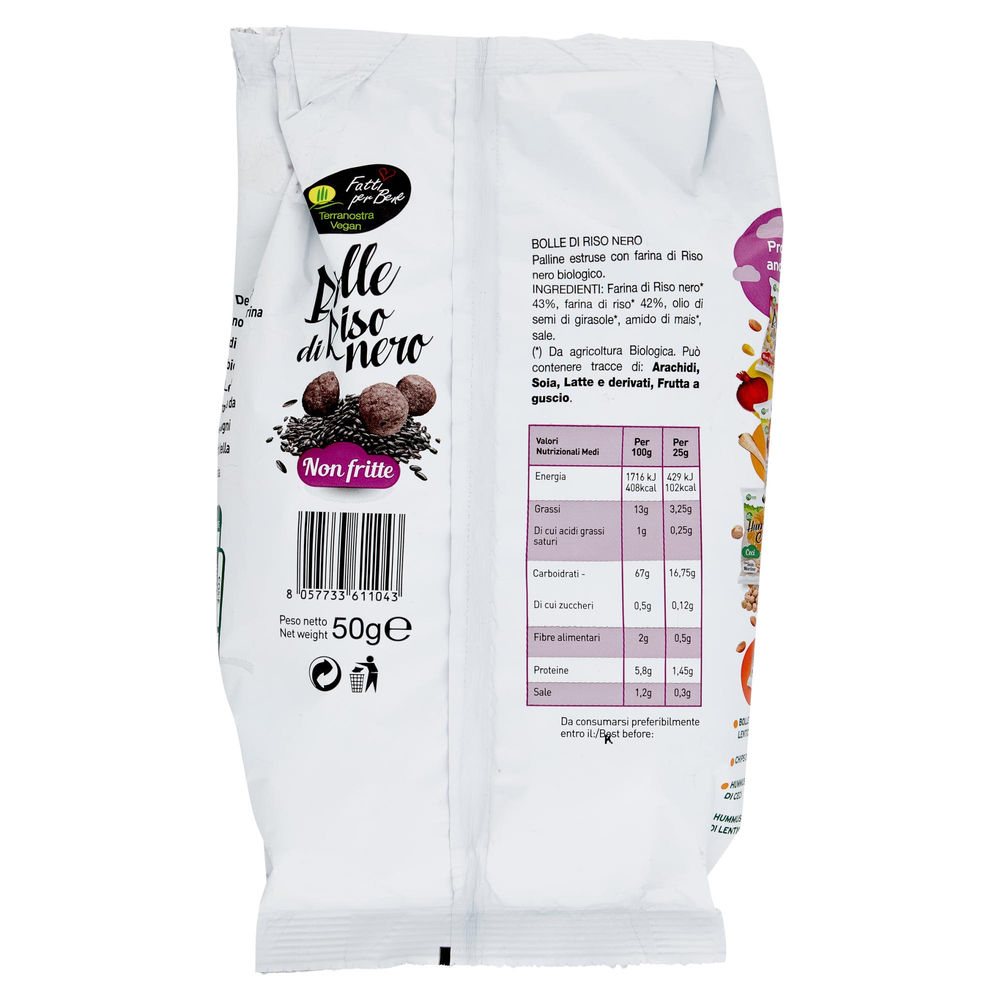 BOLLE DI RISO NERO 50G - 1